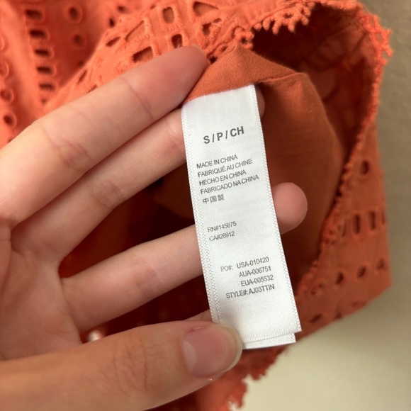 Amuse Society Boho Eyelet Woven Tina Romper in Desert Rose - Picture 14 of 15